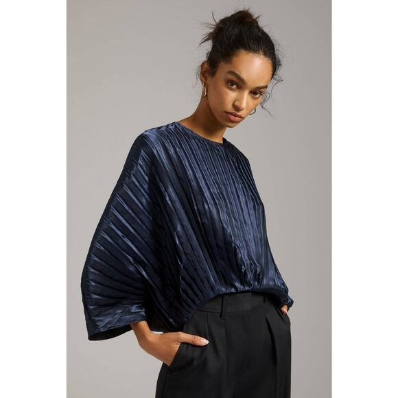 Anthropologie Tops - Nikasha Pleated Blouse Anthropologie - New Medium